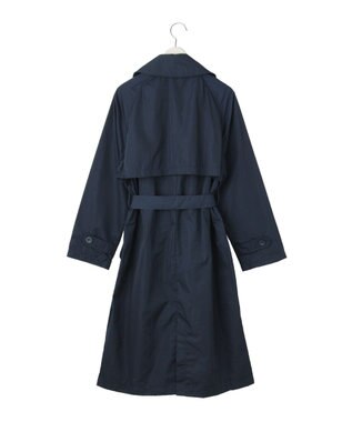 MOONBAT 【撥水】LIGNAGGIO ベルト付トレンチコート ネイビーブルー