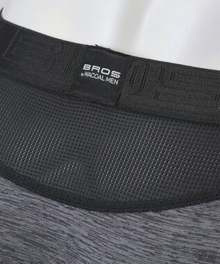 WACOAL MEN ボクサーパンツ　風が通ってムレ軽減。　ダブルエアスルータイプ　吸汗速乾　ショート丈　前閉じ　/ブロス　GT3360 ブラック