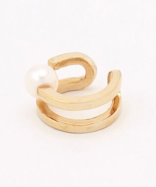 23区 アコヤパール イヤーカフ ゴールド系