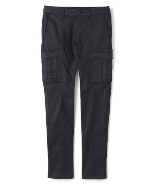 JOSEPH HOMME  新型【抜群のストレッチ性/光沢素材】ハイパワーソフトストレッチ デザインパンツ/ STICK DESIGN ブラック系