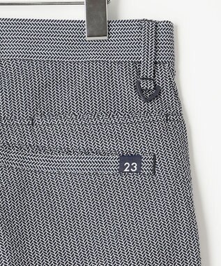 23区GOLF 【MEN】【撥水/ストレッチ】ミニヘリンボンパンツ ネイビー系5