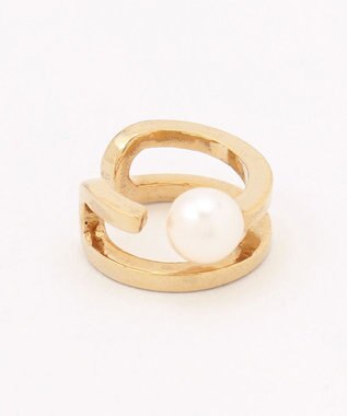 23区 アコヤパール イヤーカフ ゴールド系