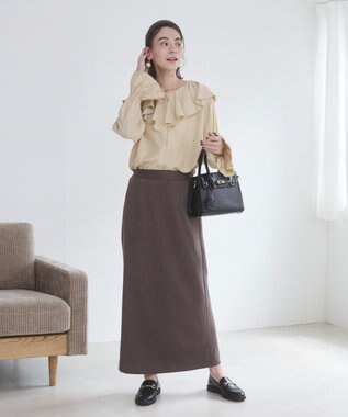 WEGO 【ANGIE VINTAGE】ラッフルブラウス ライトベージュ