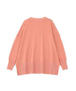 Green Parks ここちニットＶネックカーディガン Pink