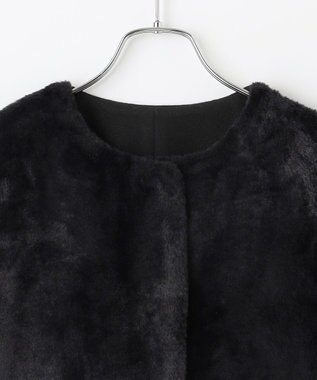 #Newans ペプラムシルエットファージレ ブラック