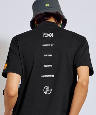 PW CIRCULUS 【吸水速乾 / UV遮蔽率99.5% UVカット / ストレッチ】【MEN】ポケットモックT ゴルフ ブラック系