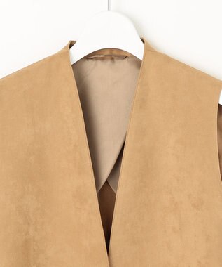 J.PRESS LADIES ソフィーヌスエード ジレ キャメル系