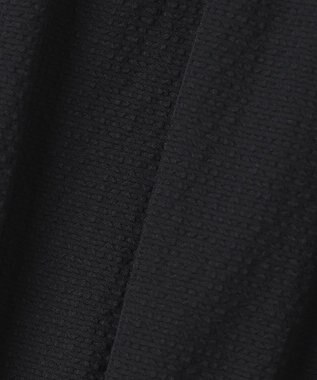 組曲 【WEB限定】サッカーストレッチ バンドカラーワンピース ブラック系