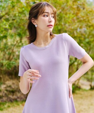 Tiaclasse リッチフラワーサークルピアス シルバー