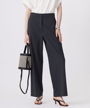 ICB L 【UVカット・吸水速乾・接触冷感・洗える】シェルタリングドライオックス ワイドパンツ ブラック系