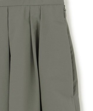 23区 【撥水加工/洗える】ハイマルチタフタ タックスカート カーキ系