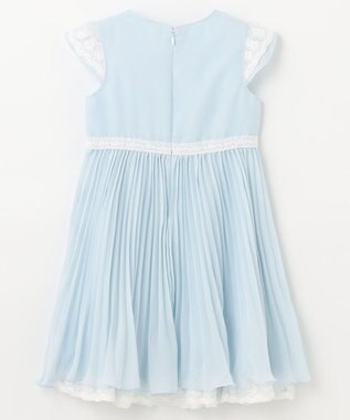 ANY KIDS シフォンプリーツワンピース サックスブルー