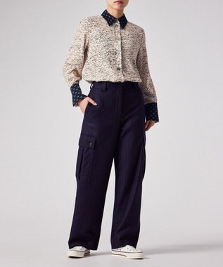 Paul Smith Slide Notes ブロッキング シャツ アイボリー