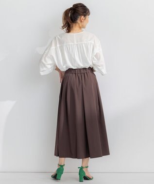 組曲 【洗える】ナチュラルローンスキッパー ブラウス アイボリー系