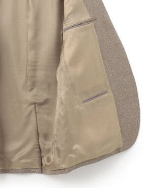 J.PRESS MEN 【NEWSTAGE】シルキーソフトツイード ジャケット/総裏 ベージュ系