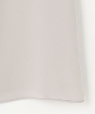 自由区 【XSサイズ～/洗える/セット可】ダブルクロス ブラウス ライトグレー系