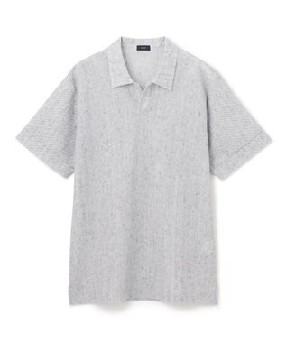 JOSEPH HOMME  リネンドビージャージー　スキッパー ライトグレー系