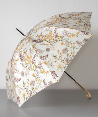 AURORA ジルスチュアート　フラワープリント長傘 オレンジ