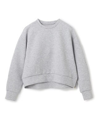UNFILO L 【WEB限定】BEAUTY FORM JERSEY サイドZIP クロップドプルオーバー [NEW]グレー