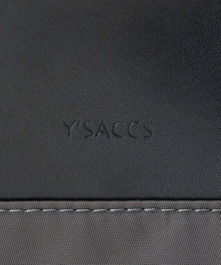 Y'SACCS ナイロン×リサイクルレザー　コンビマルチリュック グレー