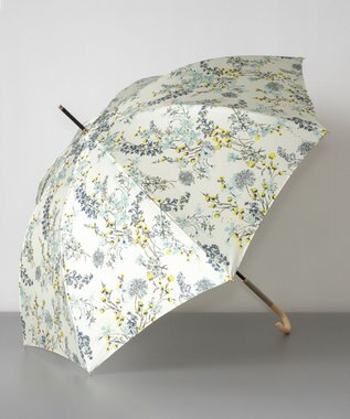 AURORA ジルスチュアート　フラワープリント長傘 ライトグリーン