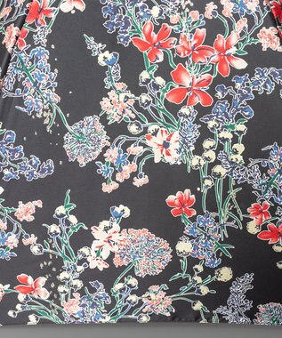 AURORA ジルスチュアート　フラワープリント長傘 ブラック