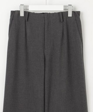 J.PRESS LADIES 【洗える】SOFTサーモ セミワイド パンツ チャコール系