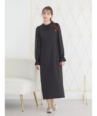 earth music&ecology シアードットドッキングワンピース Black