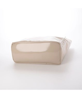 UNBILLION カシュカシュ cachecache / ソフトエナメルスクエア手提げトート アイボリー