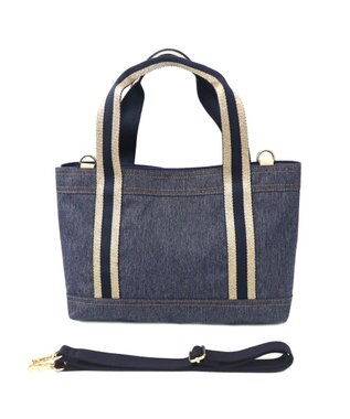Regalo Felice 【撥水 / 色落ちしないデニム調生地 / ショルダー付】2層トート / REGALO