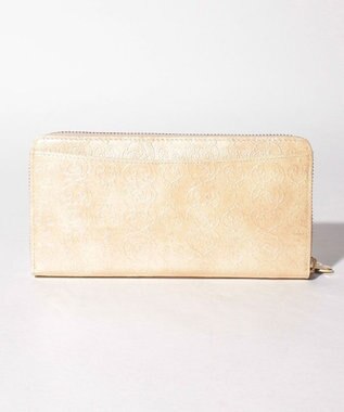 ANNA SUI ローズハート ラウンド長財布 ベージュ