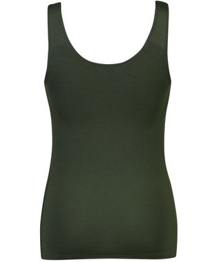 Wing インナー カップ付きノースリーブ 【シンクロブラトップ】 ラクなのにきれいなバストシルエット ウイング／ワコール ET1151 グリーン