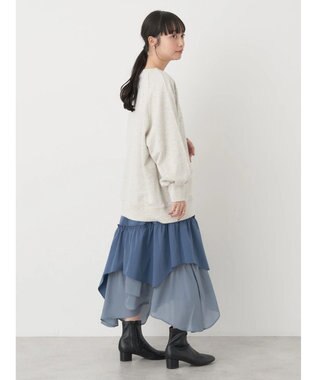 earth music&ecology イレヘムティアードスカート Blue