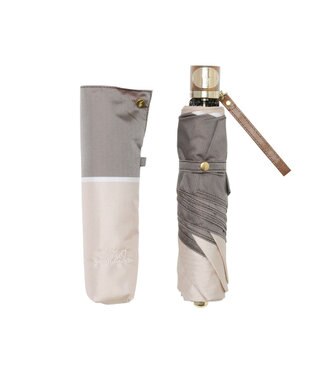 MOONBAT POLO RALPH LAUREN(ポロ ラルフローレン) 折りたたみ傘 ロゴ刺繍 バイカラー ベージュ