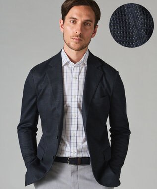 GOTAIRIKU 【吸水速乾/ウォッシャブル】ノルマンディーリネン カーディガンジャケット（24年モデル） ネイビー系(パッチポケット)