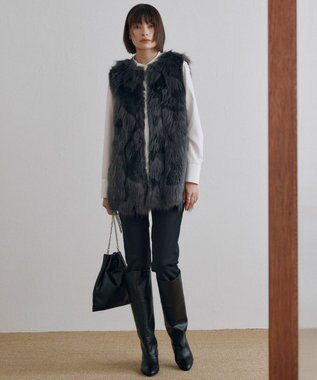 ICB L 【洗える】 テックストレッチ レギンスパンツ ブラック系