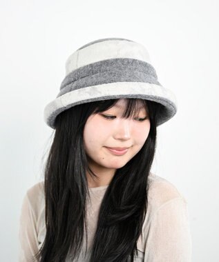 ATRENA 【ふわもこ】エアリーエッジアップ ハット グレー