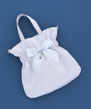Maison de FLEUR スターリボン２Ｗａｙトートバッグ Silver