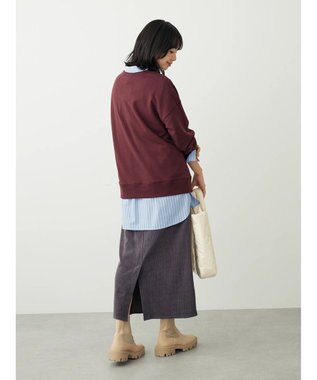 Green Parks カットコールタイトスカート Charcoal Gray