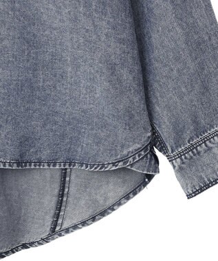 YECCA VECCA 【販売なし】バイオ加工ウ゛ィンテージデニムシャツ Gray