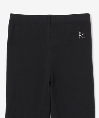 組曲 KIDS 【150-160cm】ストレッチ天竺レギンス（７分丈） ブラック系