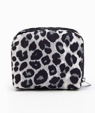 LeSportsac SQUARE COSMETIC/ニュートラルレオパード ニュートラルレオパード
