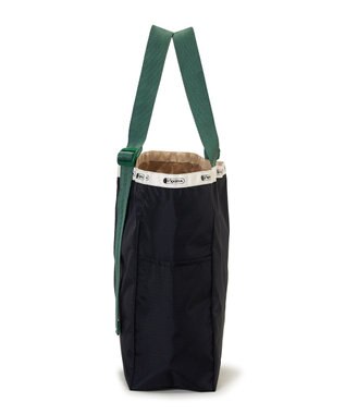 LeSportsac LG HANDLE ADJ TOTE/ディープシー/ボトルグリーンウェビング ディープシー/ボトルグリーンウェビング
