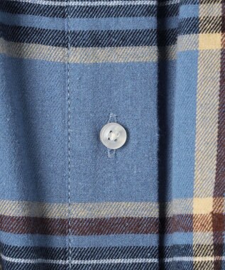 J.PRESS YORK STREET 【WOMEN】チェック シャツワンピース ブルー系3