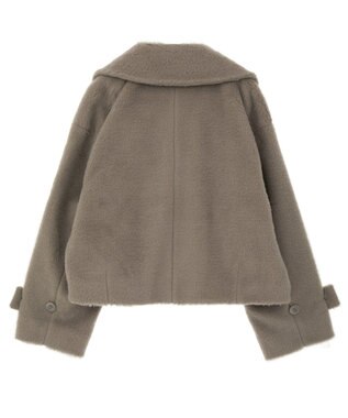 earth music&ecology シャギーショートコート Beige