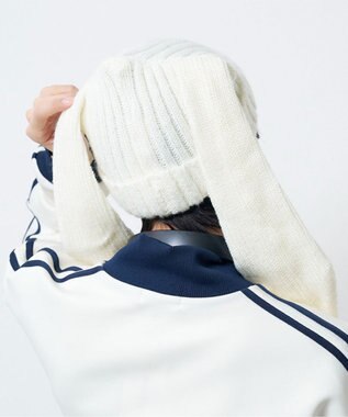 WEGO ウサミミニットキャップ オフホワイト