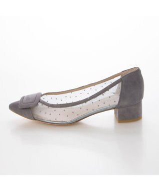 MODE ET JACOMO <MODE ET JACOMO>バックルチュールパンプス グレー