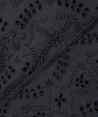 J.PRESS LADIES L 【一枚で着映え】エンブロイダリー ボクシーシャツ ネイビー系