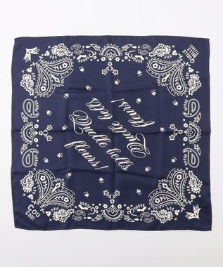 組曲 【Flower Collection】バンダナプチ スカーフ ネイビー系