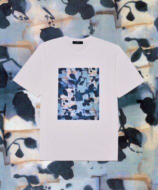 JOSEPH HOMME 【新柄】インプレッションアートT　クルーネックTシャツ ダルブルー系3